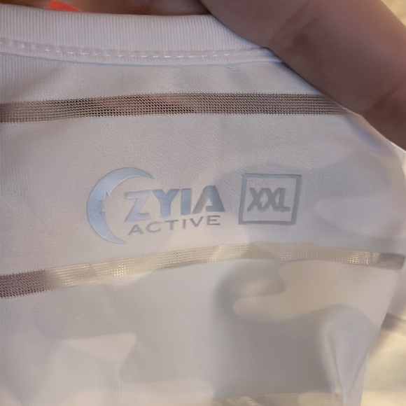Zyia Active Havana White Camo Stripe Racerback Tank‎ Size XL ZA2373 - Picture 9 of 11